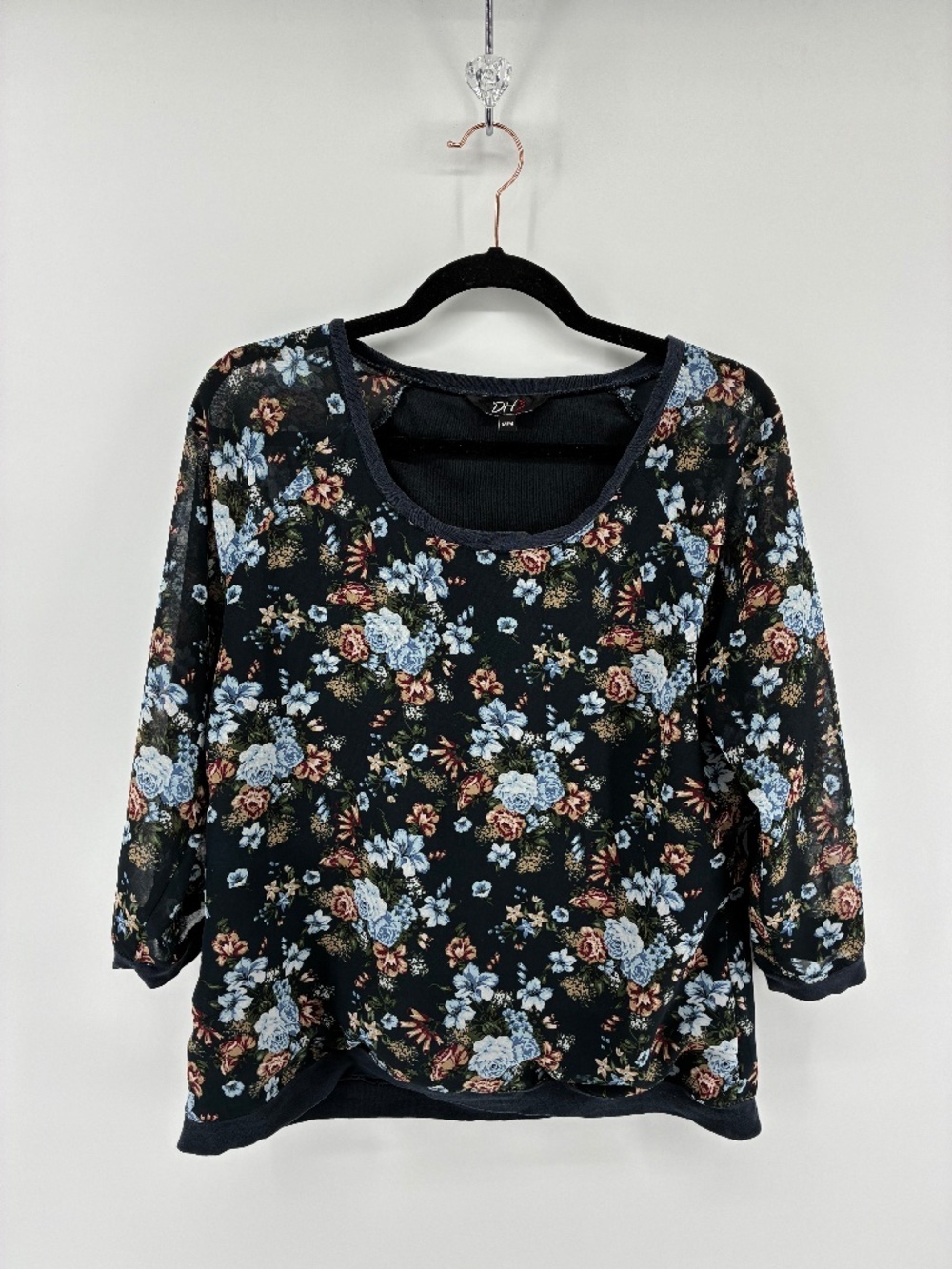 MASSIVE $10 SALE Floral Sheer 3/4 Sleeve Lightweight Sweater